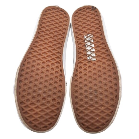 Vans SK8-HI Off White Cream Suede & Canvas High Top Lace Up Sneakers - Picture 11 of 13